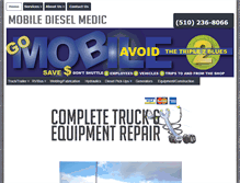 Tablet Screenshot of mobiledieselmedic.com